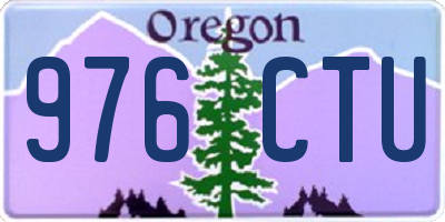 OR license plate 976CTU