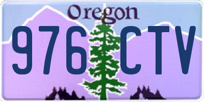OR license plate 976CTV