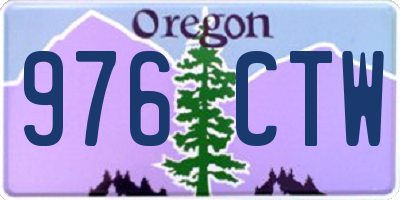 OR license plate 976CTW