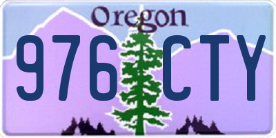 OR license plate 976CTY