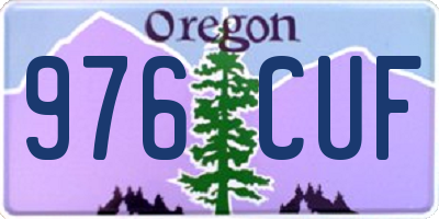 OR license plate 976CUF