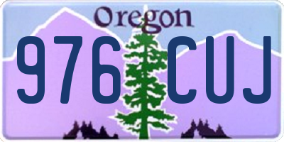 OR license plate 976CUJ