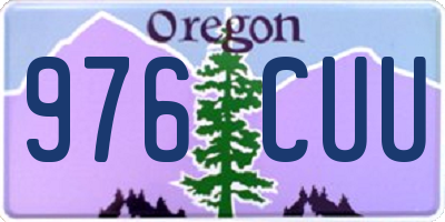 OR license plate 976CUU