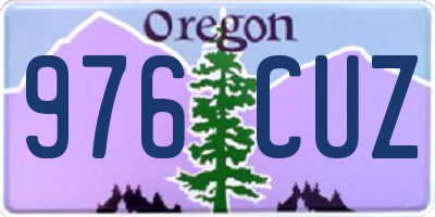 OR license plate 976CUZ