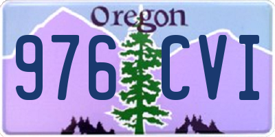OR license plate 976CVI