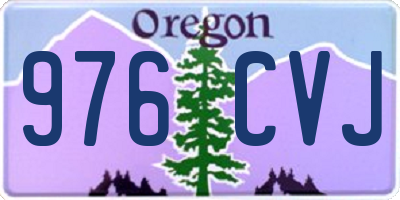 OR license plate 976CVJ