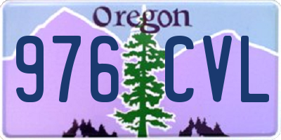 OR license plate 976CVL