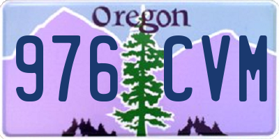 OR license plate 976CVM