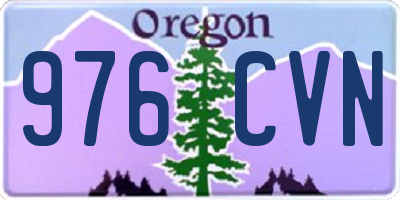 OR license plate 976CVN