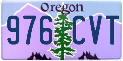 OR license plate 976CVT