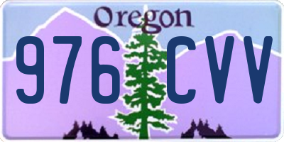OR license plate 976CVV