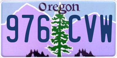 OR license plate 976CVW