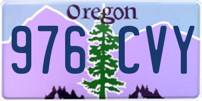 OR license plate 976CVY