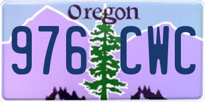 OR license plate 976CWC