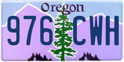 OR license plate 976CWH