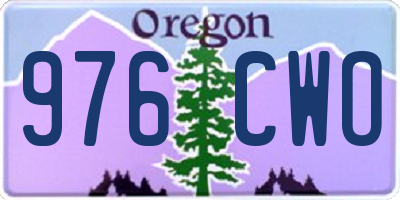 OR license plate 976CWO