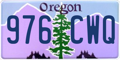 OR license plate 976CWQ