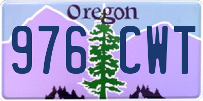 OR license plate 976CWT