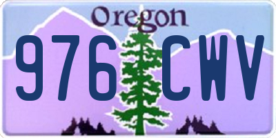 OR license plate 976CWV