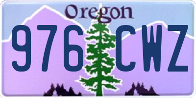 OR license plate 976CWZ