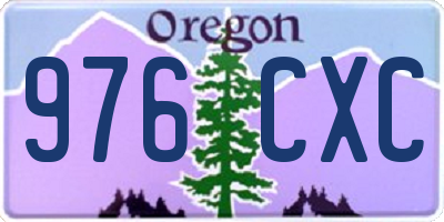 OR license plate 976CXC