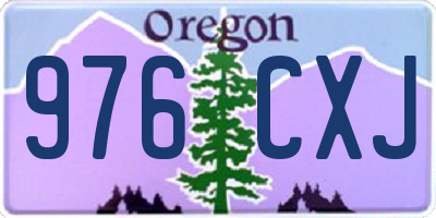 OR license plate 976CXJ