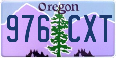 OR license plate 976CXT