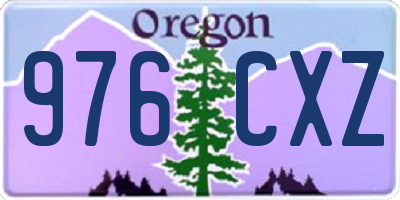 OR license plate 976CXZ