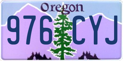 OR license plate 976CYJ