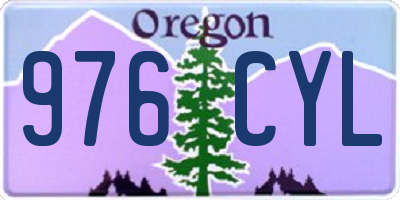OR license plate 976CYL