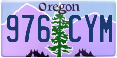 OR license plate 976CYM