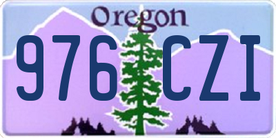 OR license plate 976CZI