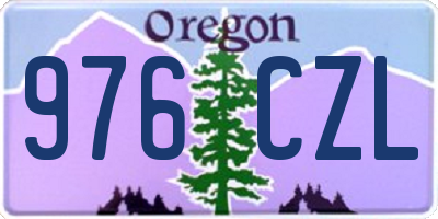 OR license plate 976CZL