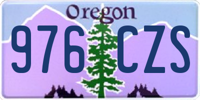 OR license plate 976CZS