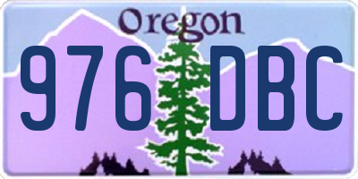 OR license plate 976DBC