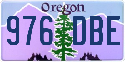 OR license plate 976DBE