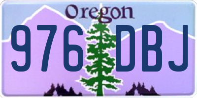 OR license plate 976DBJ