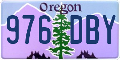 OR license plate 976DBY