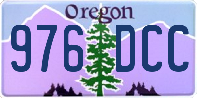 OR license plate 976DCC