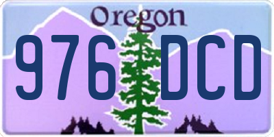 OR license plate 976DCD