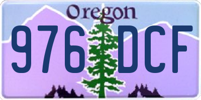 OR license plate 976DCF