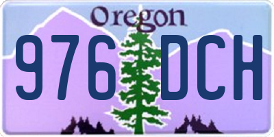 OR license plate 976DCH