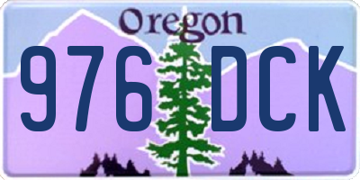 OR license plate 976DCK