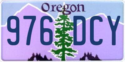 OR license plate 976DCY