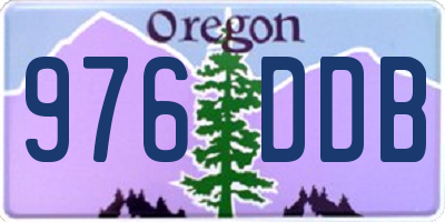OR license plate 976DDB