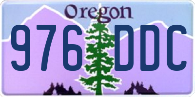 OR license plate 976DDC