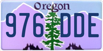 OR license plate 976DDE