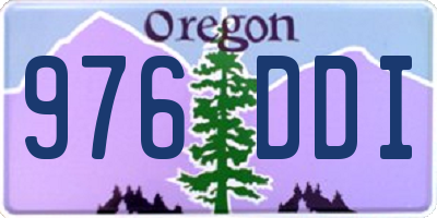 OR license plate 976DDI