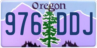 OR license plate 976DDJ