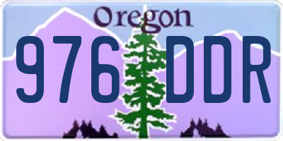 OR license plate 976DDR